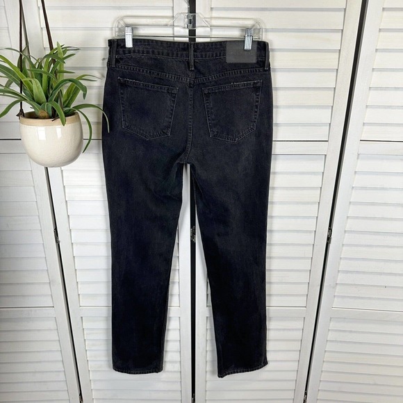 NWOT GRLFRND The Hailey Low Rise Boot Jeans Slit Hem Sunset Strip Black Size 27 - Picture 6 of 13